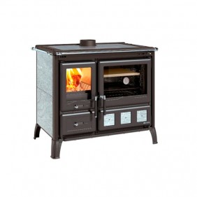Cuisinière à bois 10,5kW - four 78L - pierre naturelle - Gardenia XXL Petra LA NORDICA EXTRAFLAME