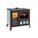 Cuisinière à bois 10,5kW - four 78L - pierre naturelle - Gardenia XXL Petra