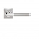 Poignées de porte sur rosaces carrées série ER 37Q Verona -poli satiné KARCHER DESIGN