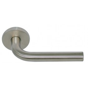 Béquille double à rosace ronde Margaux en inox 304 brossé recyclé EUROWALE