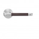 Poignées de porte sur rosaces rondes affleurantes EPL 96LD Kent satiné KARCHER DESIGN