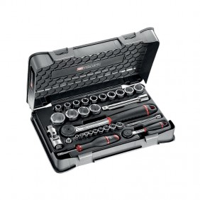 Coffret mixte cliquet - douilles 1/4" et 1/2" - 30 pièces - RS.161-1PB FACOM