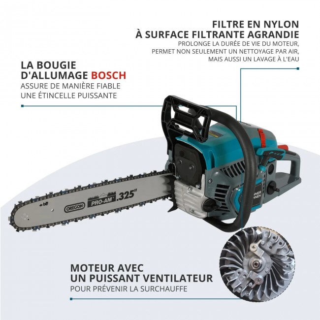 Tronçonneuse thermique 45 cm3 - 40 cm - KS CS21G-16-1 - Bricozor 2.jpeg KONNER & SOHNEN