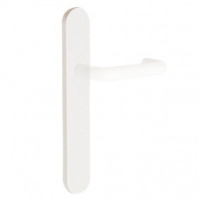 Plaques pour poignées de porte - nylon - ZL 92 - blanc NORMBAU