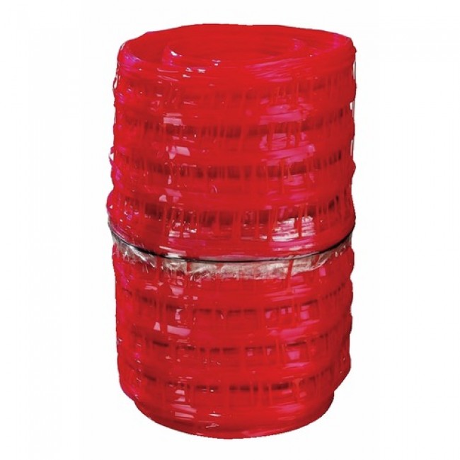 Grillage avertisseur rouge - avertissement électricité - 30 cm x 100 m INTERPLAST