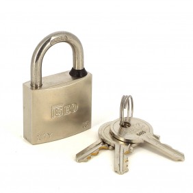 Cadenas City - anse inox - nickelé satin - avec joint d’étanchéité ISEO CITY