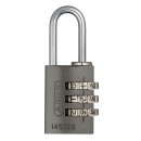 Cadenas à code personnalisable - corps aluminium anodisé - 145 - titanium ABUS