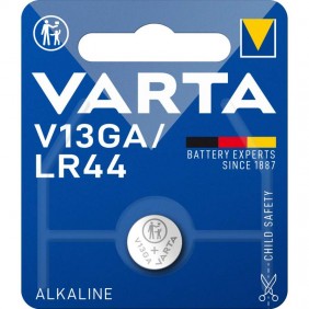 Pile bouton - LR44/V13GA - 1,50V - Alcaline VARTA