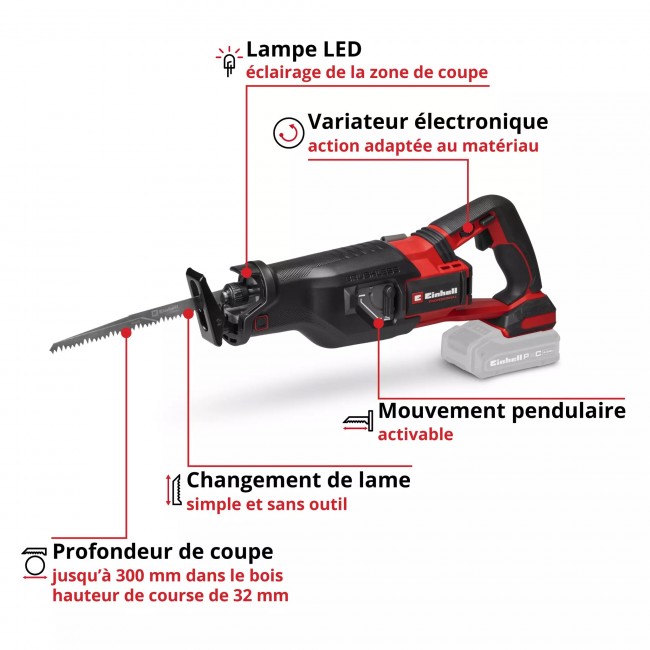 Scie sabre sans fil Pro TP-AP 18:32 Li BL - Solo - Power X-Change 4.jpeg EINHELL