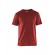 T-shirt de travail respirant 100% coton uni 3525 - rouge