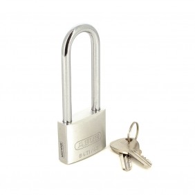 Cadenas à clé - anse longue en acier cémenté - TITALIUM™ - 64TI/HB ABUS