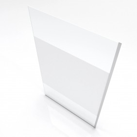 Paroi de douche fixe Parma 2 - verre dépoli - 120 cm AURLANE