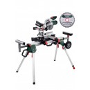 Scie à onglets radiale 1800W KGS 254 M avec socle KSU 251 + 2 lames METABO