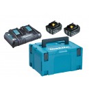 Pack Énergie 18V 5 Ah (2 batteries + 1 chargeur double) en coffret MAKITA