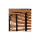 Pergola à vantelles mobiles - 3,48 x 3,12 m - hauteur 2,17 m - Veneto HABRITA