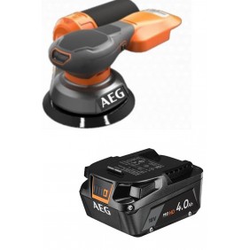 Lot Ponceuse excentrique diamètre 125mm 18V SUBCOMPACT BEX18SBL-125-0 + 1 batterie 4Ah AEG Powertools