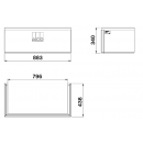 Réhausse réglable pour cours anglaise de dimensions 80x40 cm ACO