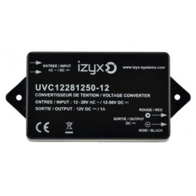 Convertisseur de tension 12/50V 12V à visser - design ultra compact Izyx