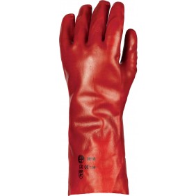 Gants EUROSTRONG 3620 PVC 36 cm avec enduction standard - rouge Coverguard