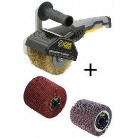 Pack rénovateur extérieur a brosse 1300 W - REX 120C + brosses FARTOOLS