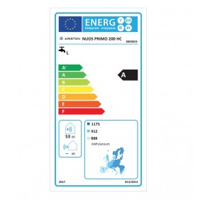 Chauffe-eau thermodynamique Nuos Primo - 200 l - diamètre 584 mm ARISTON