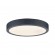 Plafonnier LED 15W 1300 lm rond avec bordure tissu gris foncé - Cosara