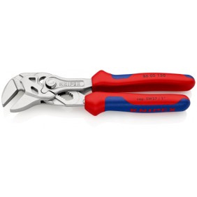 Pince-clé - Gainage bi-matière - Finition chromée KNIPEX