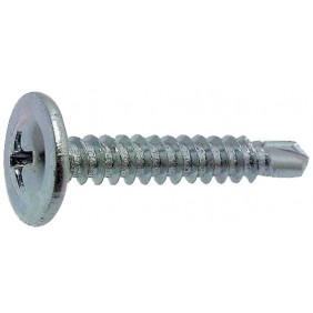 Vis autoperceuses zinguées - tête cylindrique large Phillips filetées VISWOOD
