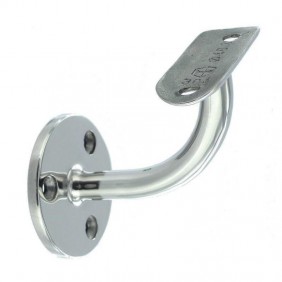 Support mural de main-courante pour tube diamètre 42,4 mm - poli miroir Design Production