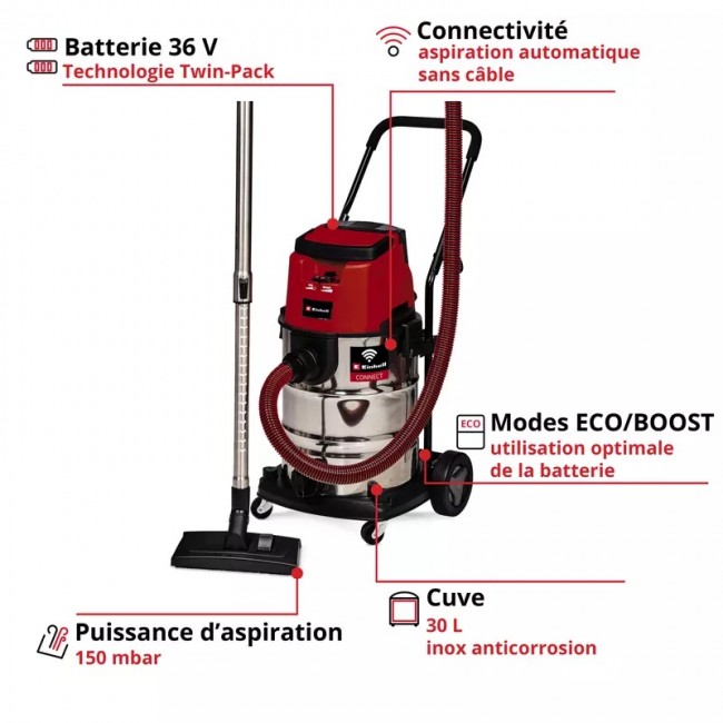 Aspirateur eaux et poussières sans fil TP-VC 36:30 S Auto-Solo - Bricozor 2.jpeg EINHELL
