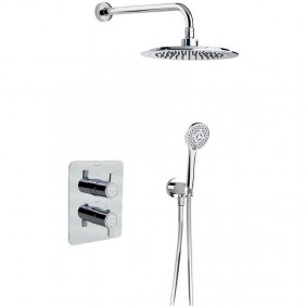 Ensemble de douche encastré - thermostatique - design rond - Blautherm RAMON SOLER