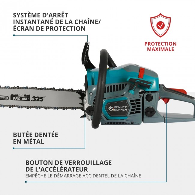 Tronçonneuse thermique 54 cm3 - 50 cm - KS CS31G-20-1 - Bricozor 5.jpeg KONNER & SOHNEN