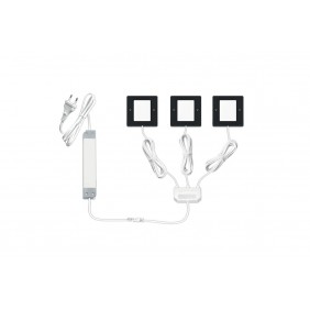 Kit 3 spots LED carrés - 3W - 4000K - gradable - Planar S L&S LIGHT