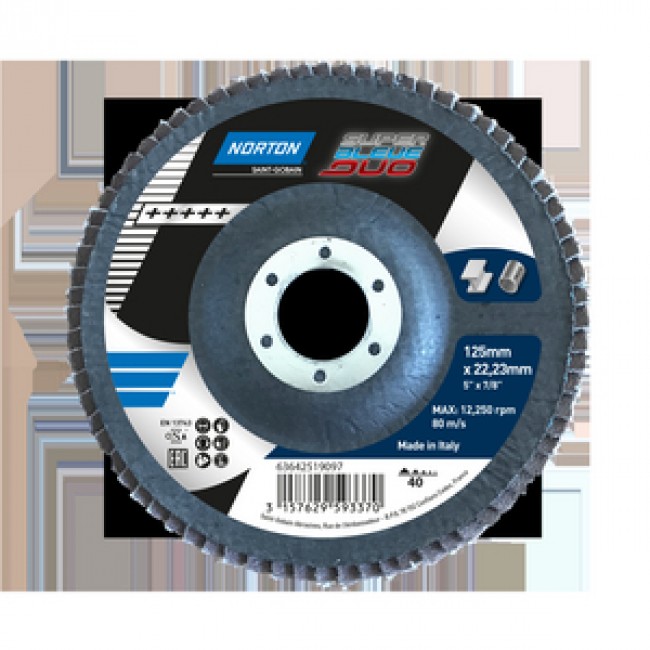 Disque à lamelles plat duo - Diamètre 125mm -.jpg NORTON