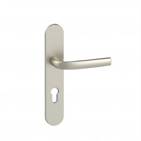 Poignées sur plaques -EA 195 mm - anodinox - Logio - clé I VACHETTE