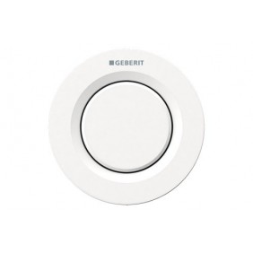 Bouton-poussoir blanc pour rinçage 1 touche - deux finitions GEBERIT