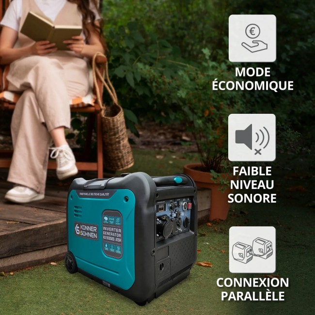 Groupe électrogène - démarrage manuel:électrique - 5,5 kW - 230V - KS 5500iES ATSR - Bricozor 5.jpeg KONNER & SOHNEN