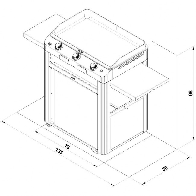 Plancha gaz 75 cm sur chariot - Combo Fusion 75 - Bricozor 4.jpg ENO