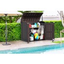 1200L Storeaway Shed Arc Bg- Brown Full Open.jpg DURAMAX