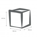 Bac à fleur carré - double paroi - 31 litres - Volcania.jpeg EDA PLASTIQUES