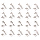 Charnière invisible 100° + embase à visser - amortie - par 20 - X91 EMUCA