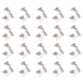 Charnière invisible 100° + embase à visser - amortie - par 20 - X91 EMUCA