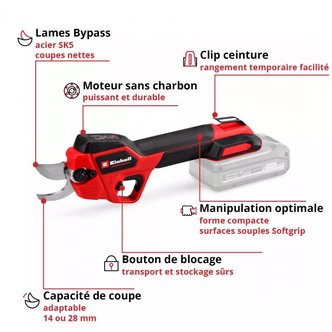 Sécateur à batterie 18V - GP-LS 18:28 Li BL-Solo - Power X-Change - Bricozor 2.jpeg EINHELL