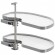 Kit plateaux de meuble d'angle Cornerstone maxx Unero blanc et argent