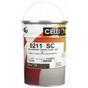 Vernis de finition cellulosique satiné - 5 litres - Celliosprint CELLIOSE