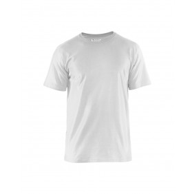 T-shirt de travail respirant 100% coton uni 3525 - blanc BLAKLADER