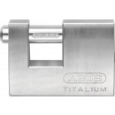 Cadenas à clé - rectangulaire - 70 mm - aluminium Titalium - 82TI/70 ABUS