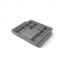 Kit tiroir organisateur et rack Quartz pour dressing - finition Titane EMUCA