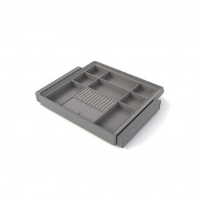Kit tiroir organisateur et rack Quartz pour dressing - finition Titane EMUCA