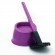 Brosse WC silicone avec picots - 100% hygiénique - violet prune